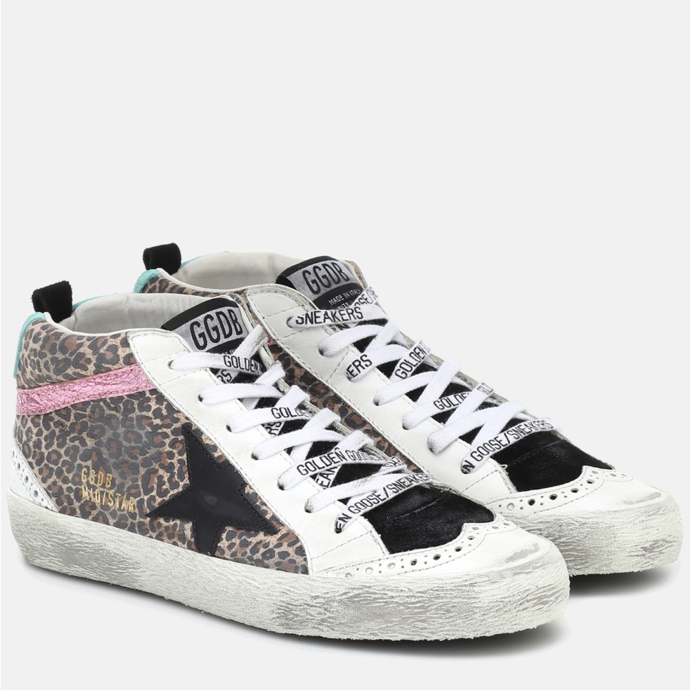 Golden Goose Mid Star Cheetah Leopard 37
